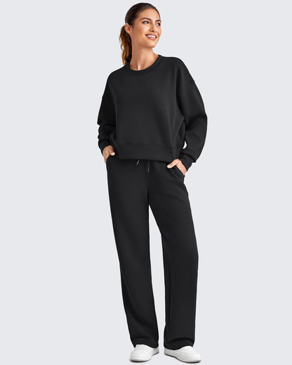 Pantalones de chándal de pierna ancha con cordón elástico Smoofit