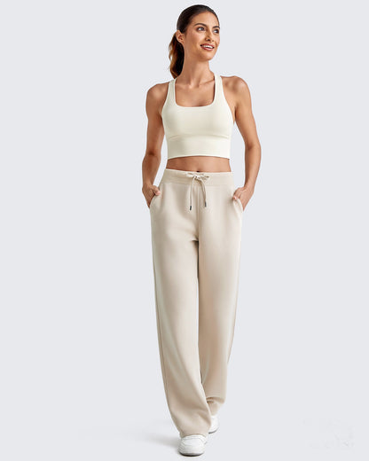 Pantalones de chándal de pierna ancha con cordón elástico Smoofit