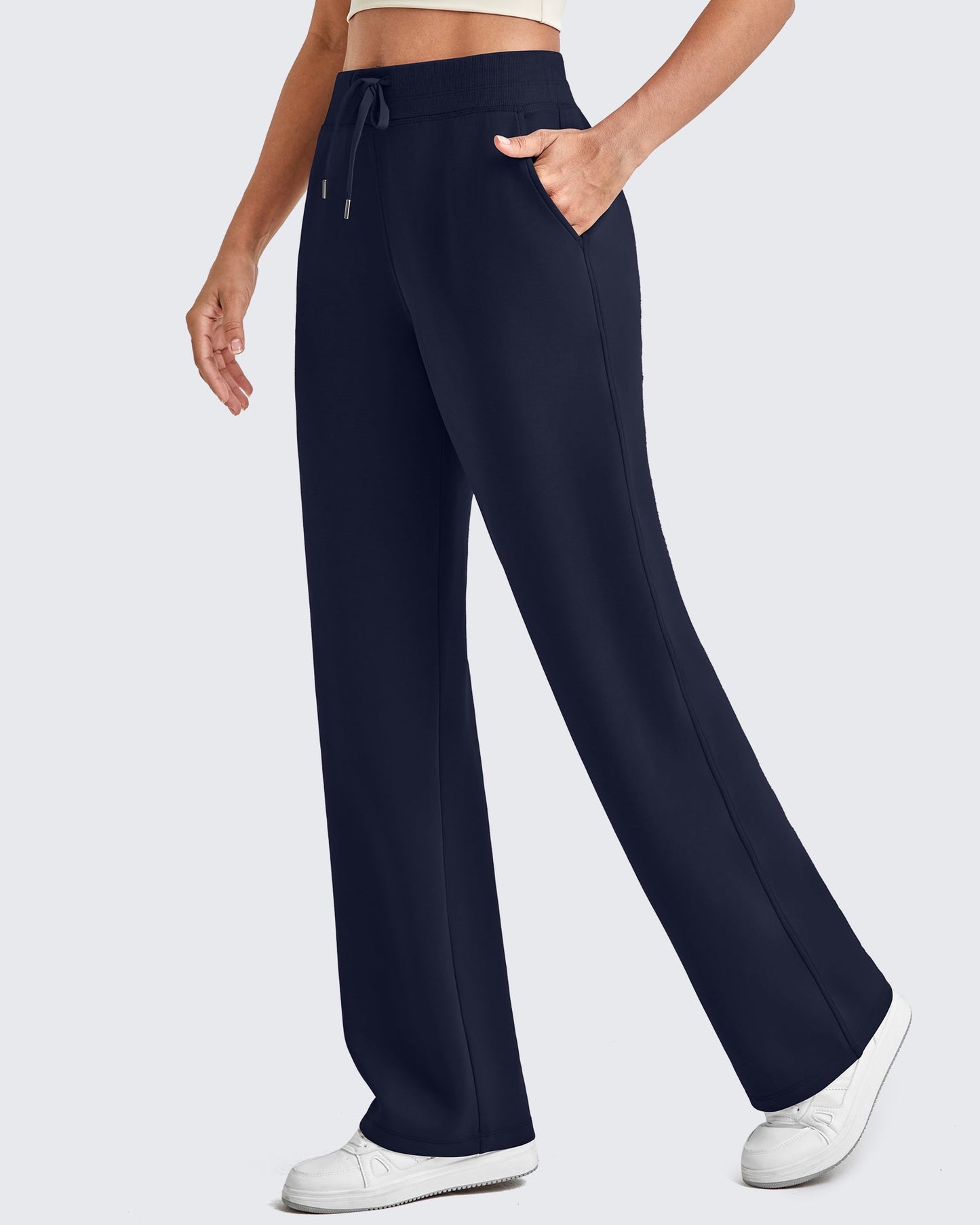 Pantalones de chándal de pierna ancha con cordón elástico Smoofit