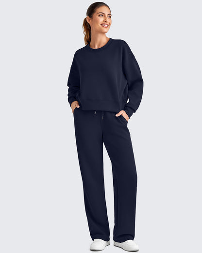 Pantalones de chándal de pierna ancha con cordón elástico Smoofit