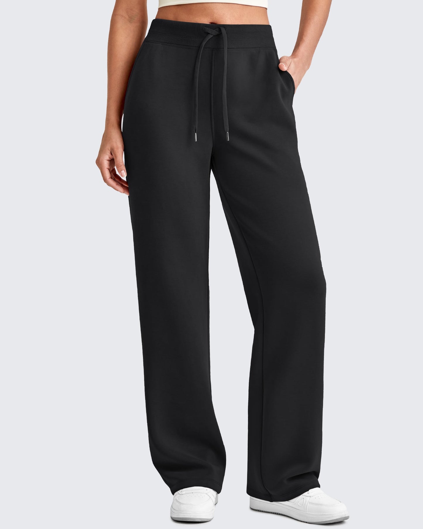 Pantalones de chándal de pierna ancha con cordón elástico Smoofit