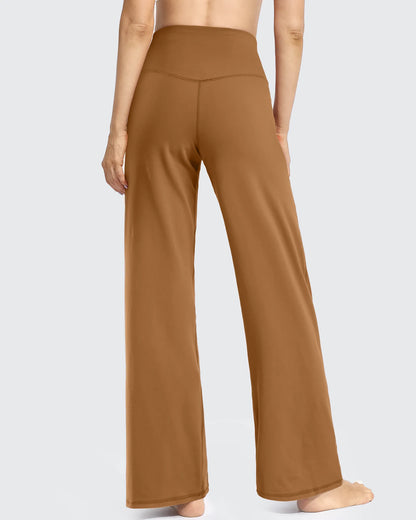 Pantalones Anchos de Mujer para Yoga con Bolsillos Pequeños