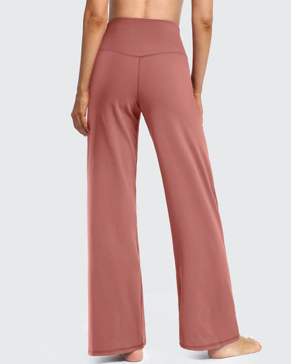 Pantalones Anchos de Mujer para Yoga con Bolsillos Largos
