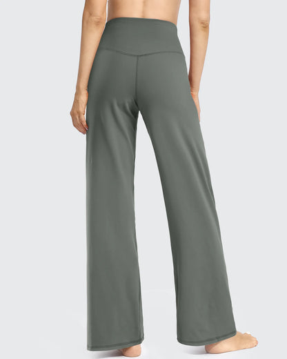 Pantalones Anchos de Mujer para Yoga con Bolsillos Largos