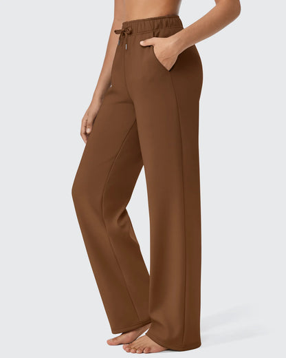Pantalones casuales con cordón, forro polar EverGoing Loose, tiro regular
