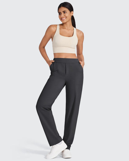Pantalones de vestir rectos de talle alto ShiftReady Tall