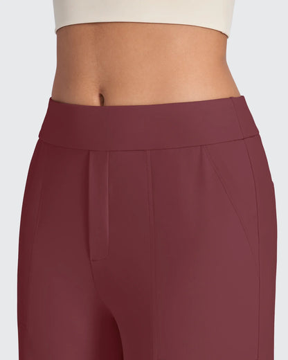 Pantalones de vestir rectos de talle alto ShiftReady