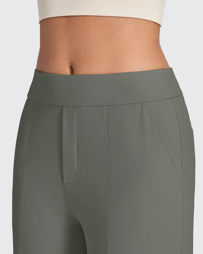 Pantalones de vestir rectos de talle alto ShiftReady - Largo regular