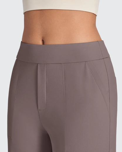 Pantalones de vestir rectos de talle alto ShiftReady Petite