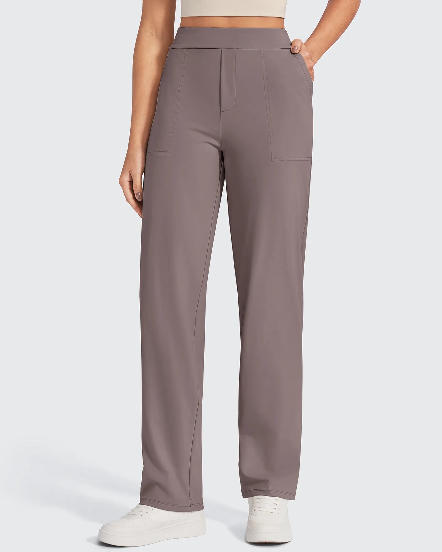 Pantalones de vestir rectos de talle alto ShiftReady Tall