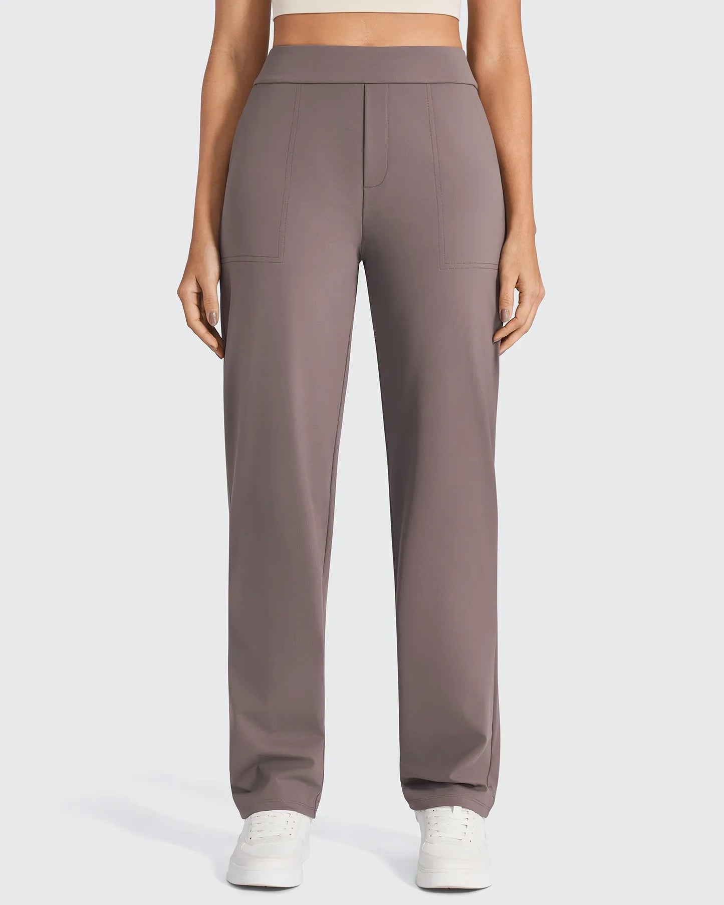 Pantalones de vestir rectos de talle alto ShiftReady