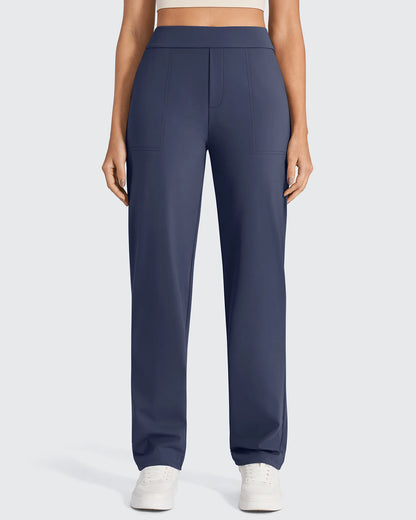 Pantalones de vestir rectos de talle alto ShiftReady - Largo regular