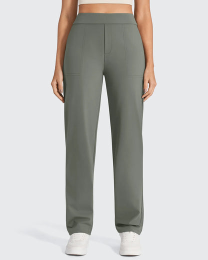 Pantalones de vestir rectos de talle alto ShiftReady Tall