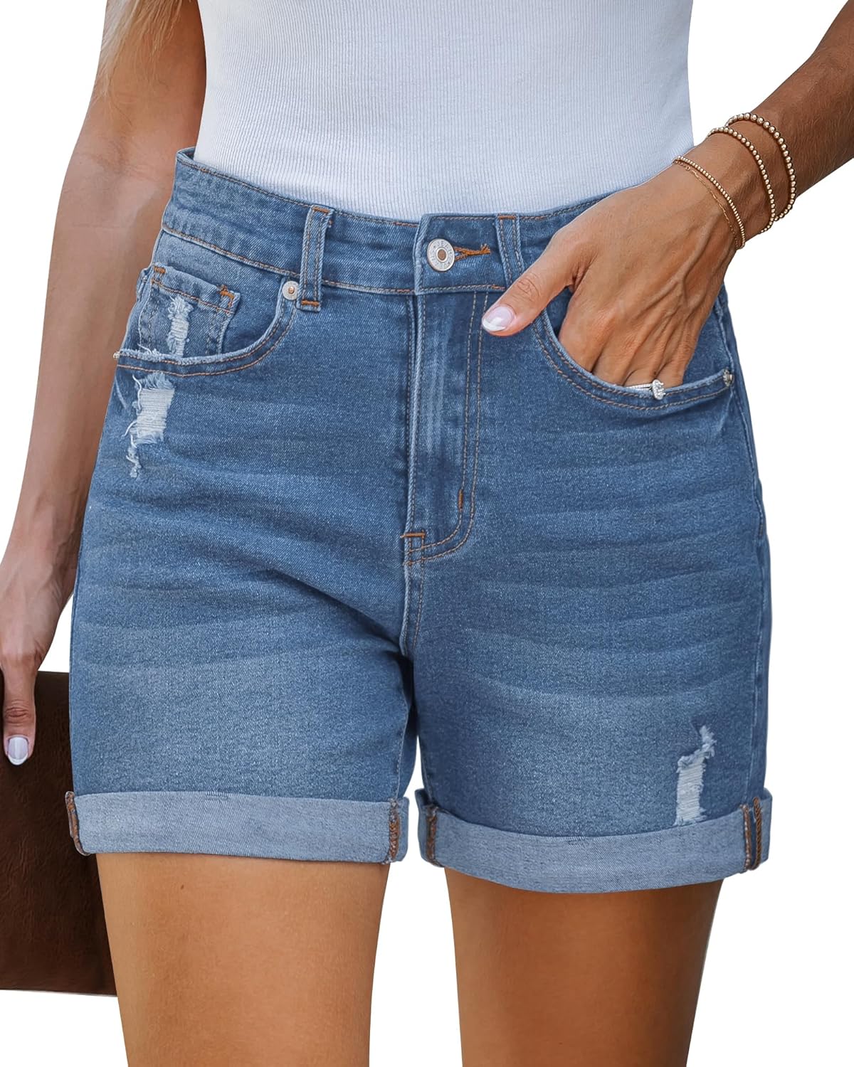 Pantalones cortos vaqueros
