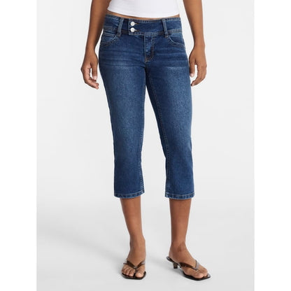 Low Rise Denim Capri Pants, 21" Inseam, Women's 0-20