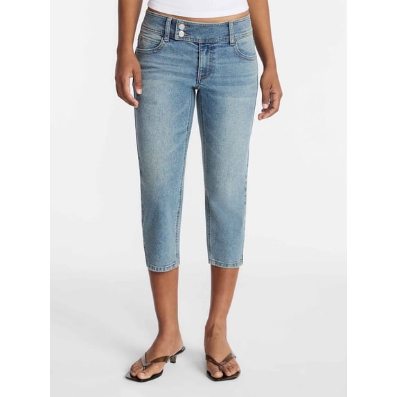 Low Rise Denim Capri Pants, 21" Inseam, Women's 0-20