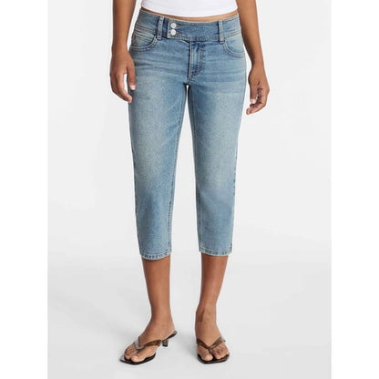 Low Rise Denim Capri Pants, 21" Inseam, Women's 0-20