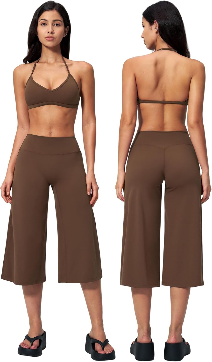 New Yoga Tank Top High Waist Quick-Dry Casual Mid-Length Pants Running Outdoor Athletic Sportswear Yoga Set for Women