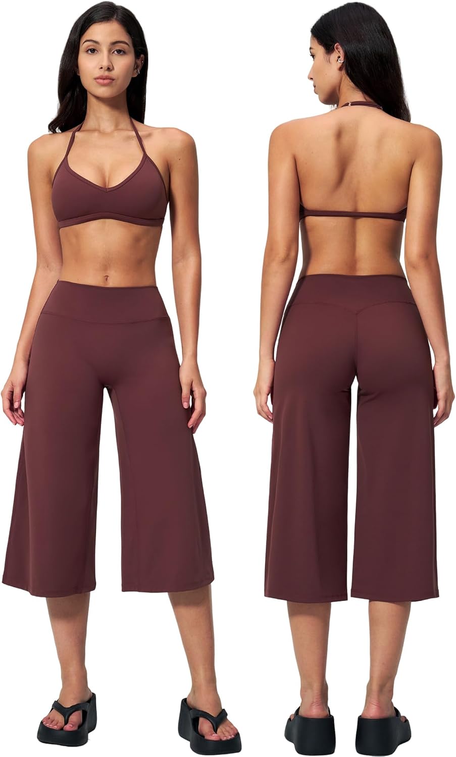 New Yoga Tank Top High Waist Quick-Dry Casual Mid-Length Pants Running Outdoor Athletic Sportswear Yoga Set for Women