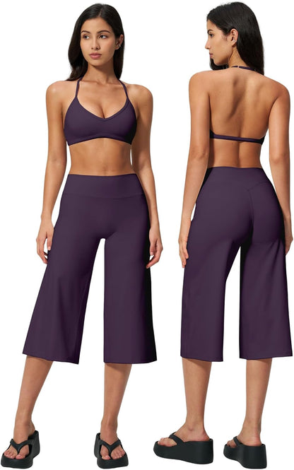 New Yoga Tank Top High Waist Quick-Dry Casual Mid-Length Pants Running Outdoor Athletic Sportswear Yoga Set for Women