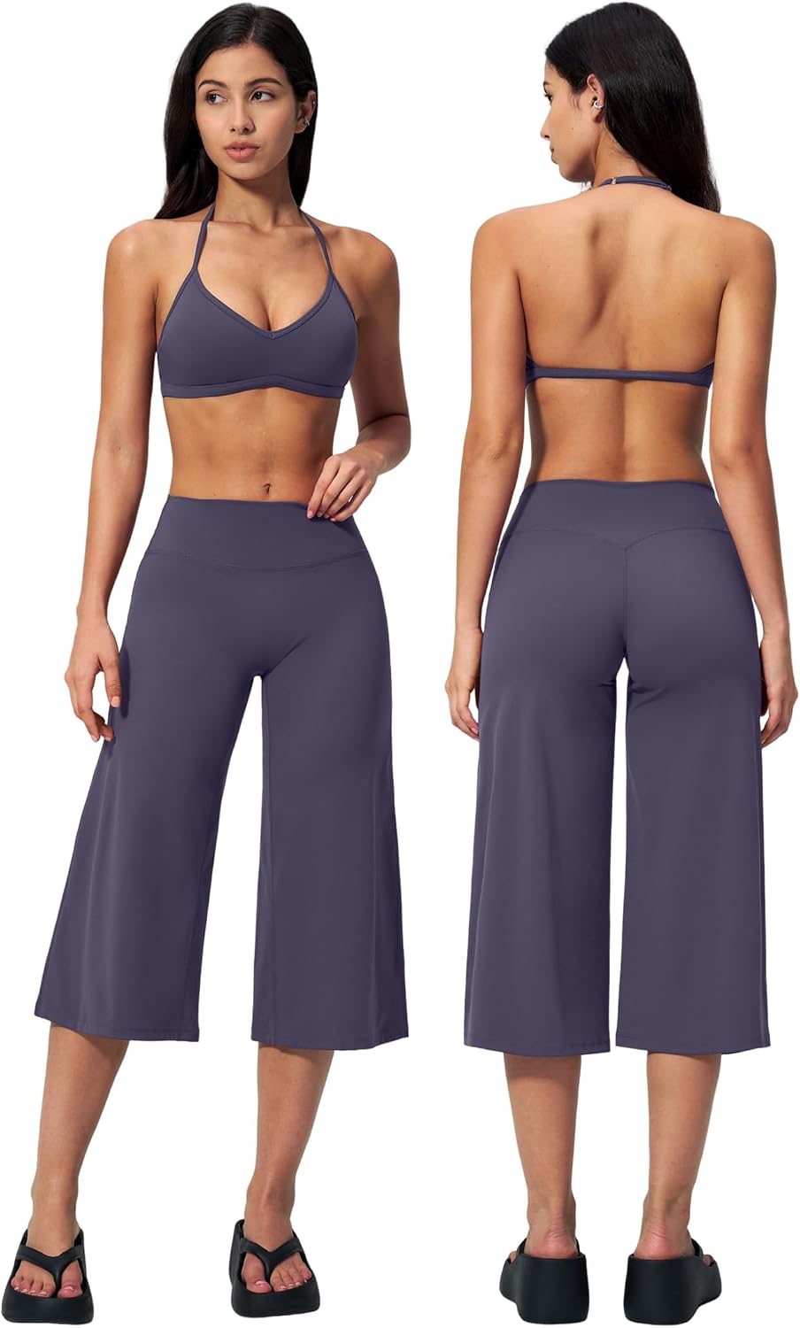 New Yoga Tank Top High Waist Quick-Dry Casual Mid-Length Pants Running Outdoor Athletic Sportswear Yoga Set for Women