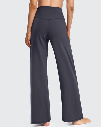 Pantalones Anchos de Mujer para Yoga con Bolsillos Largos