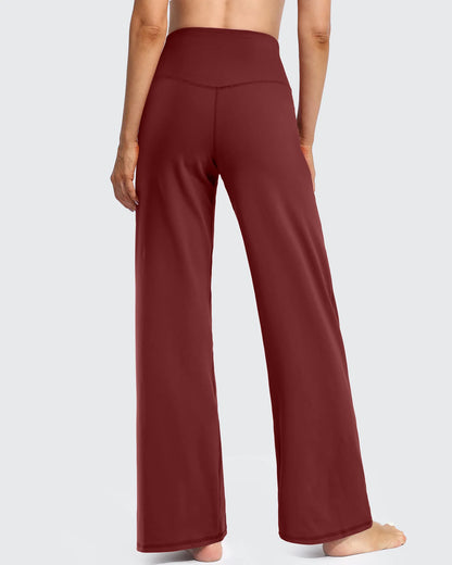 Pantalones Anchos de Mujer para Yoga con Bolsillos Pequeños