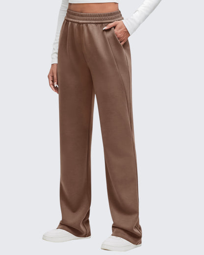 Pantalones de chándal de pernera ancha con cintura elástica Smoofit, talla Petite