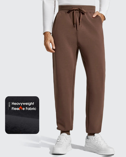 Pantalones de chándal térmicos con cordón y forro polar para hombre Smoofit