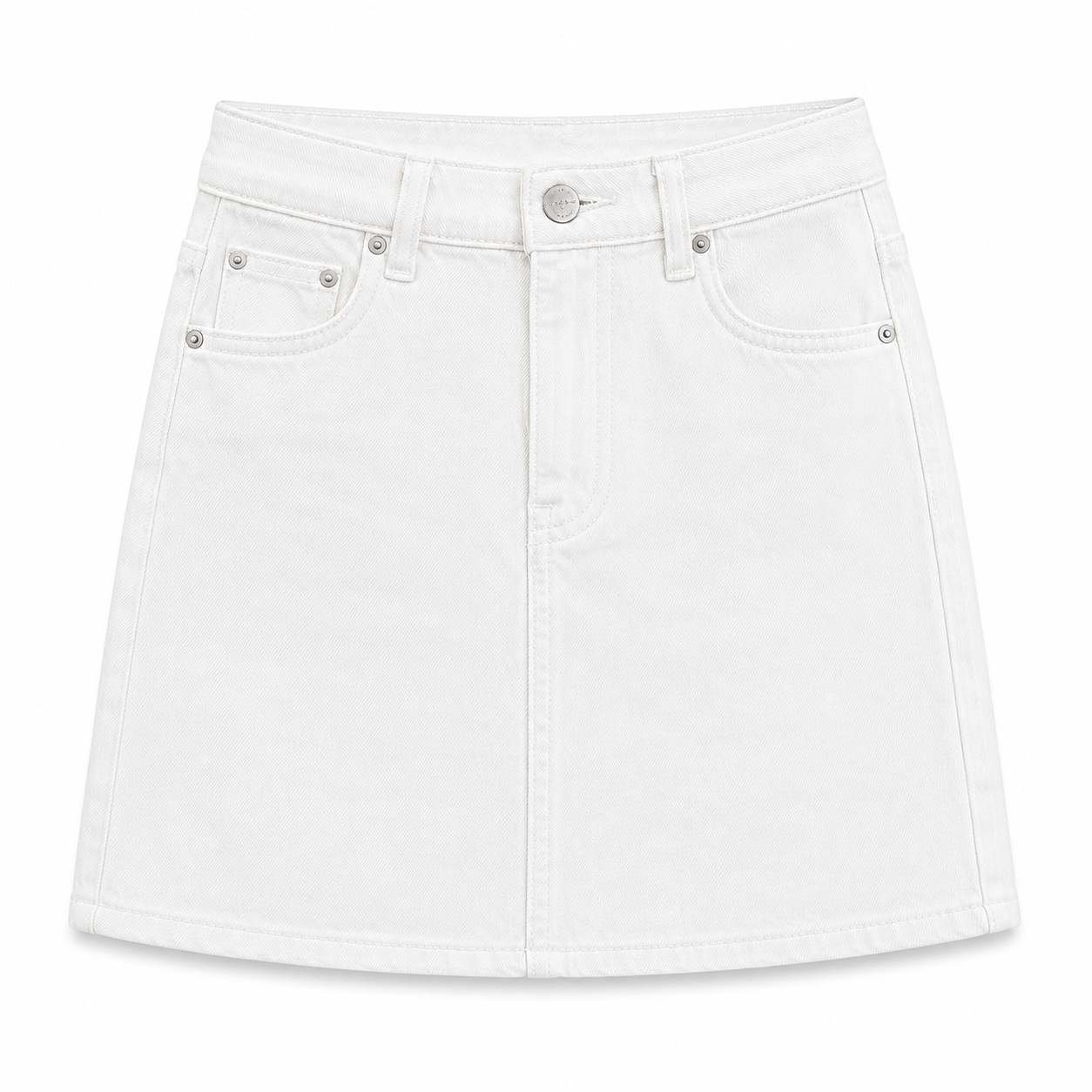 Women's Bella Stretch Medium Indigo Mid Rise Jean Mini Skirt - Multicolor