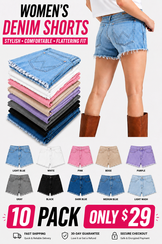 Women's WR Retro Regular High-Waisted Denim Shorts