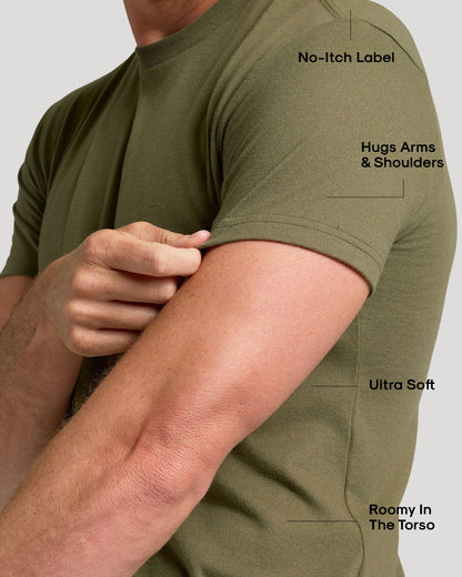 (6‐Pack)Premium Crew Neck T‐Shirt