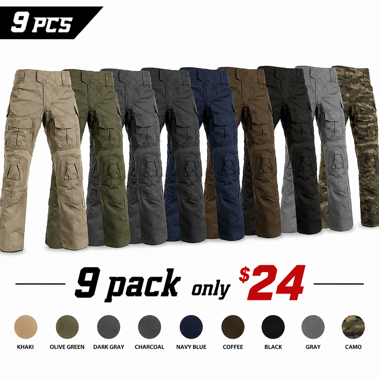 Waterproof/Scratch-resistant/Quick-drying/Tactical Pants, Water Resistant Ripstop Cargo Pants