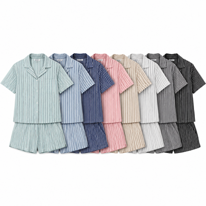 Women's Poplin Pajama Short Set