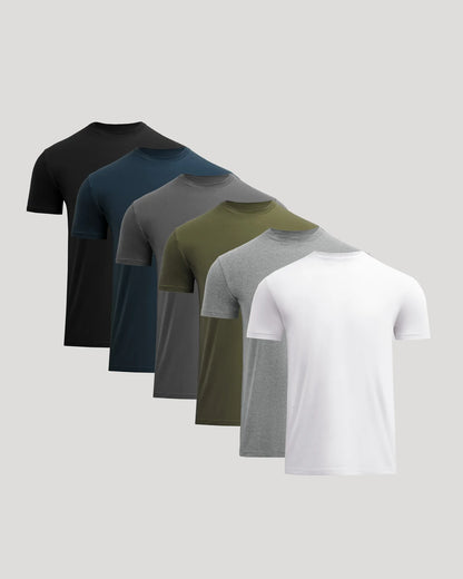 (6‐Pack)Premium Crew Neck T‐Shirt