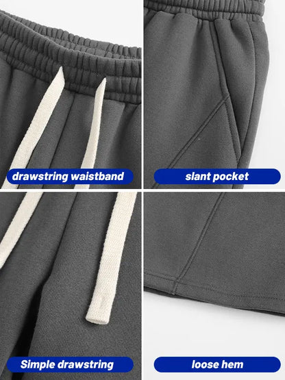 (4-Pack)Men's Solid Pocket Lightweight Breathable Casual Workout Shorts
