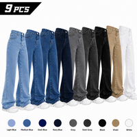 9 pack(Light blue + medium blue + dark blue + navy blue + gray + dark gray + black + khaki + white)