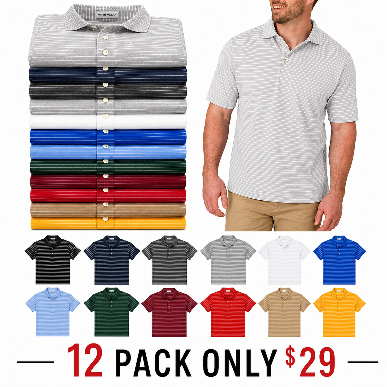 Polo 100 % algodón para hombre y mujer