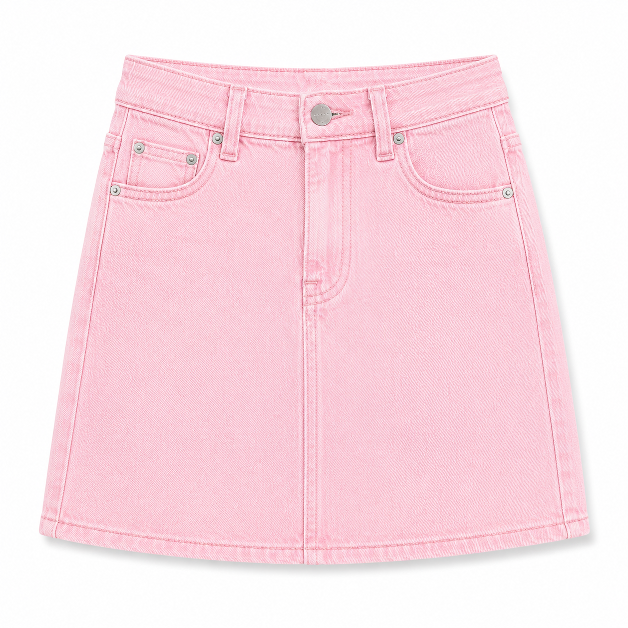 Women's Bella Stretch Medium Indigo Mid Rise Jean Mini Skirt - Multicolor