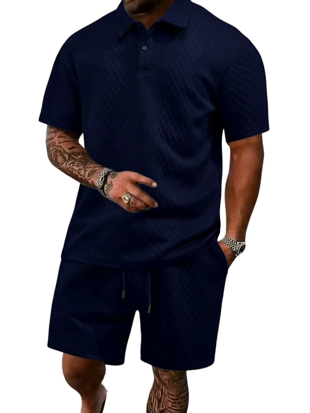 8 PACK Polo Shirt and Shorts Two-Piece Set