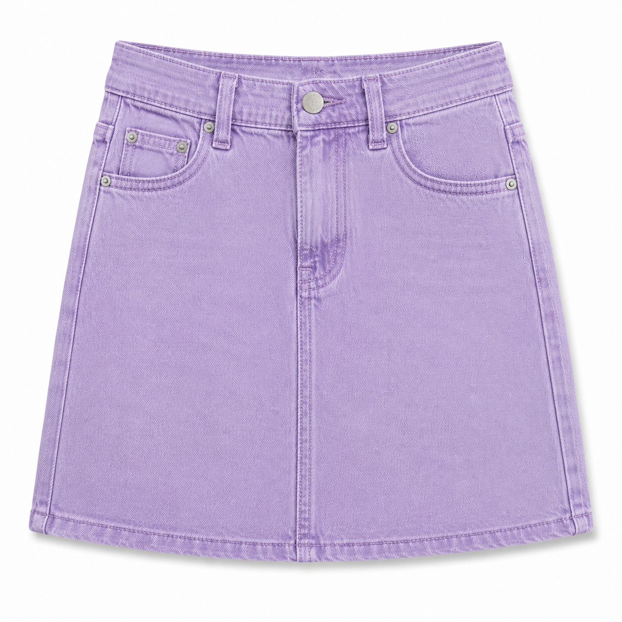 Women's Bella Stretch Medium Indigo Mid Rise Jean Mini Skirt - Multicolor