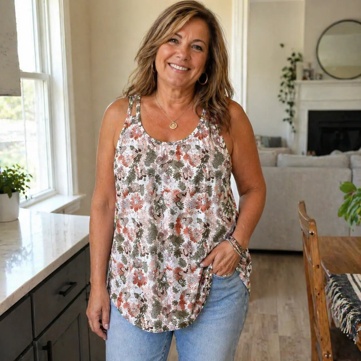 Womens Tank Tops 2026 Flowy Peplum Tops