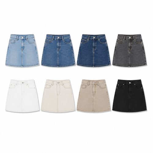 8-pack Jean Mini Skirt