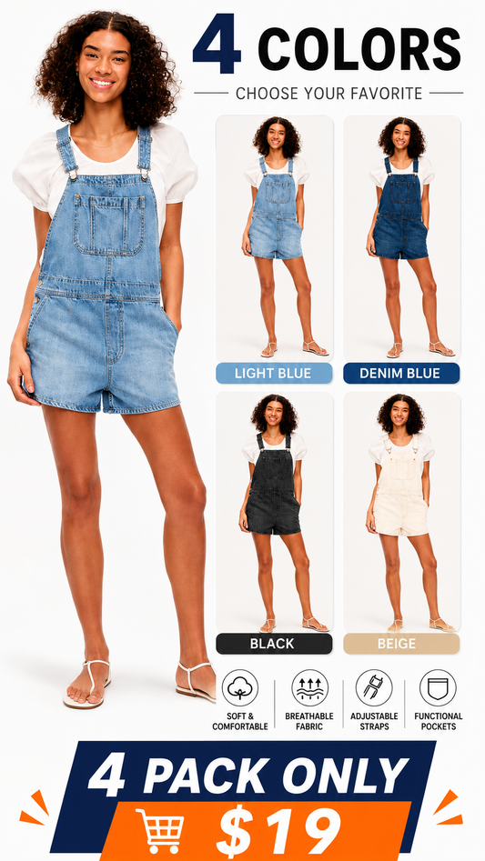 Women's Baggy Shortalls