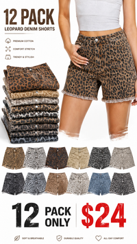 🔥12-PACK (Brown Leopard + Khaki Leopard + Ivory Leopard + Dark Brown Leopard + Charcoal Leopard + Light Gray Leopard + Black Leopard + Washed Gray Leopard + Caramel Leopard + Beige Leopard + Blue Leopard + White Leopard)