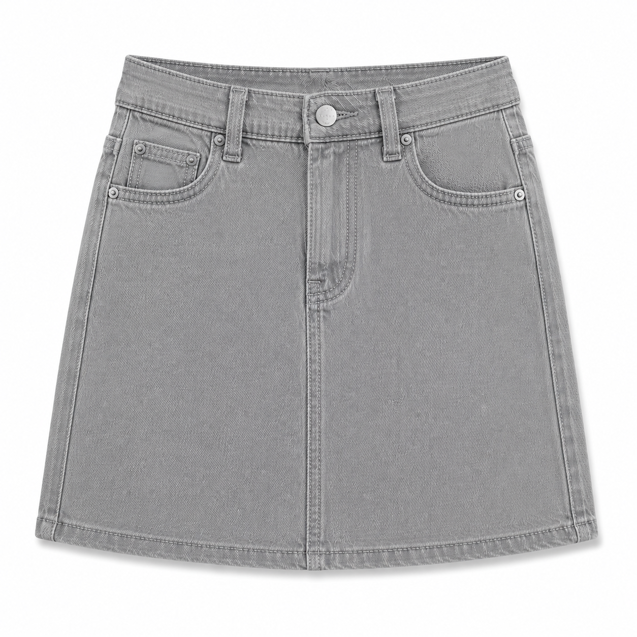 Women's Bella Stretch Medium Indigo Mid Rise Jean Mini Skirt - Multicolor