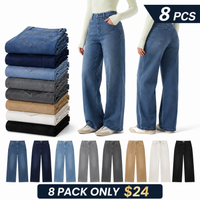 8 PACKS - Blue + Dark Blue + Light Blue + Gray + Dark Gray + Khaki + White + Black