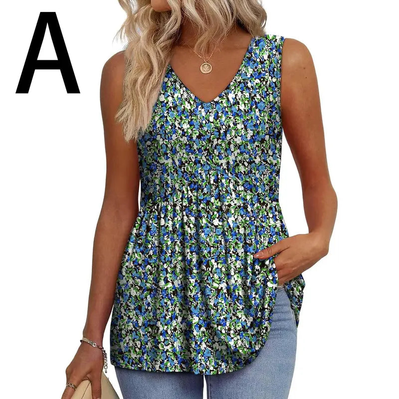 Womens Tank Tops 2026 Flowy Peplum Tops