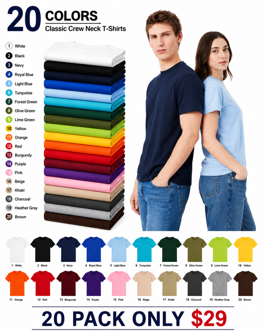 100% Cotton T-Shirt for Men and Women