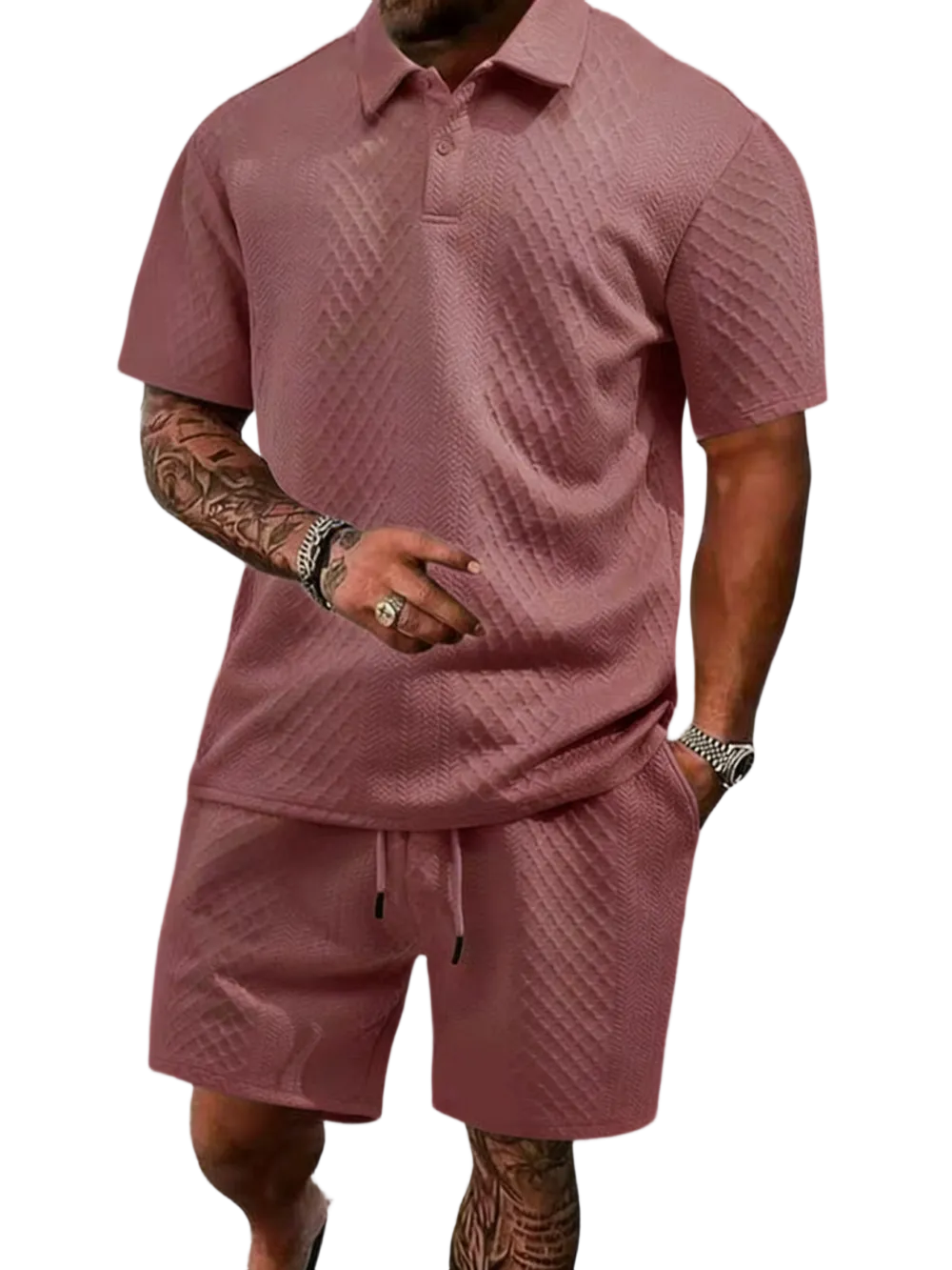 8 PACK Polo Shirt and Shorts Two-Piece Set